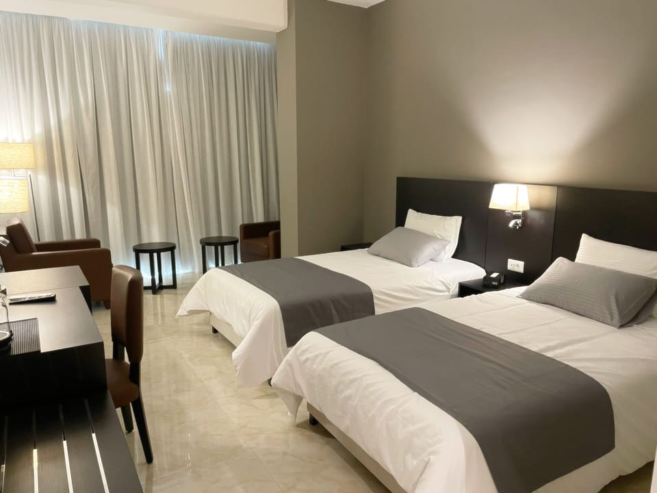 Double or Twin Room, Sea View | In-room safe, desk, laptop workspace, WiFi (free)