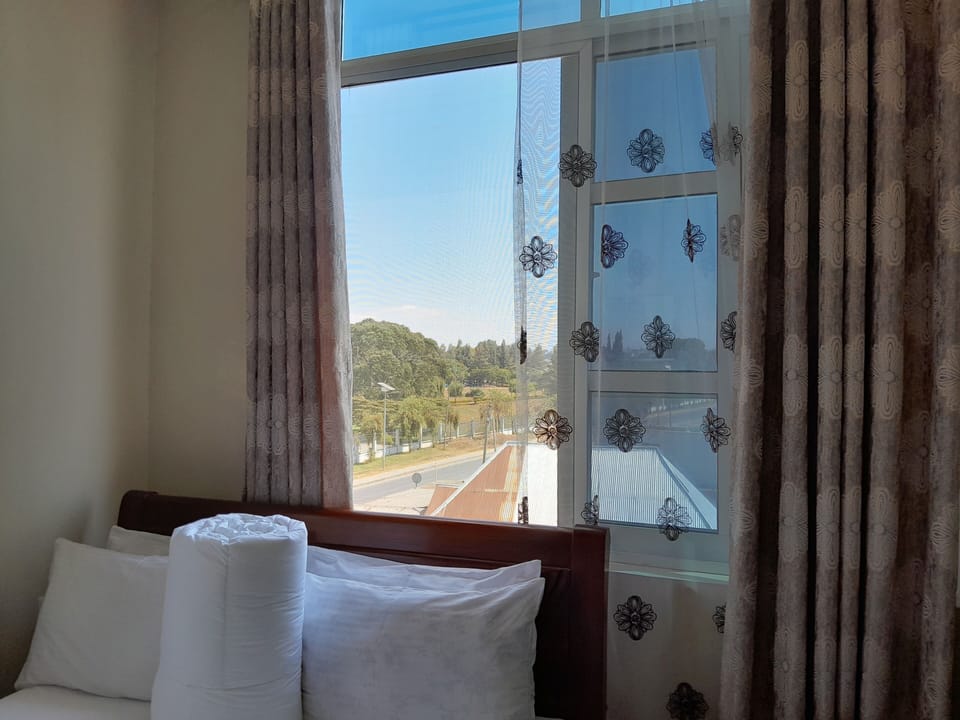 Deluxe Double Room, City View | Desk, WiFi (free), bed sheets
