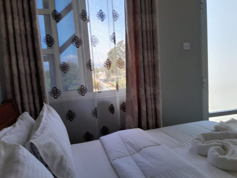 Deluxe Double Room, City View | Desk, WiFi (free), bed sheets