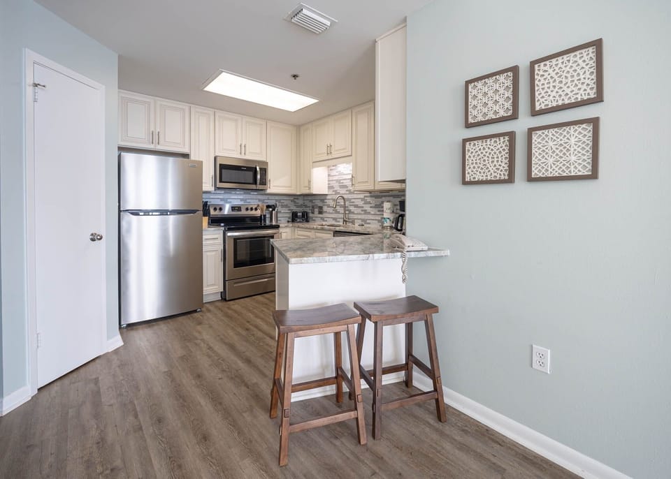 Condo, 2 Bedrooms | Private kitchen | Coffee/tea maker, fridge, oven
