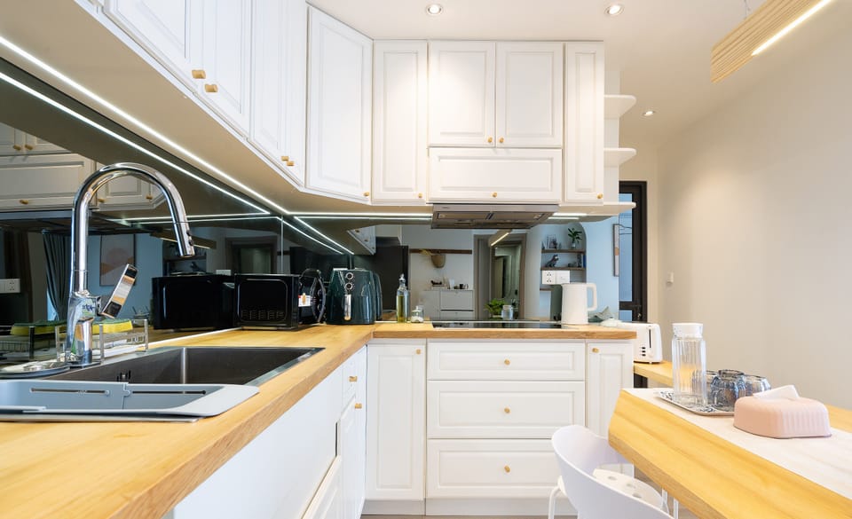 Luxury Apartment, 2 Bedrooms, Non Smoking | Private kitchen | Fridge, microwave, rice cooker, cleaning supplies
