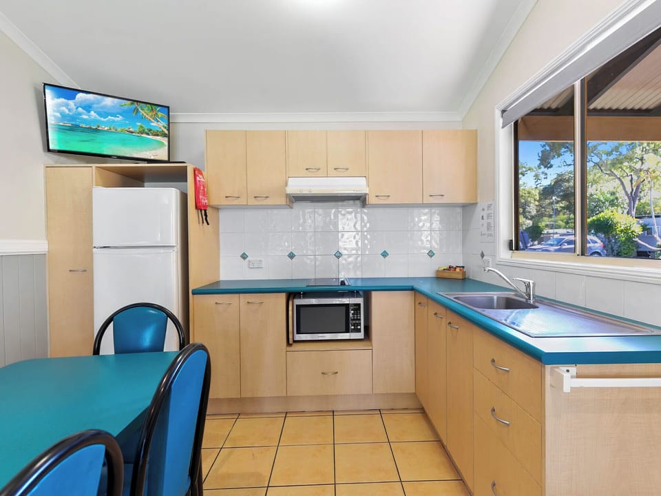 Superior Accessible 2 Bedroom Cabin | Private kitchen | Full-size fridge, microwave, stovetop, toaster