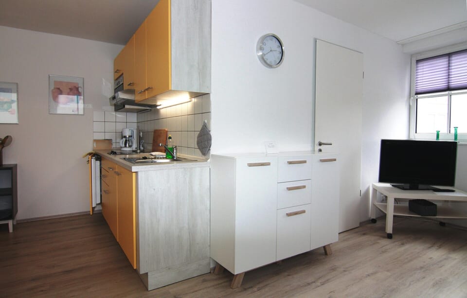 Apartment | Private kitchen | Electric kettle, toaster, highchair