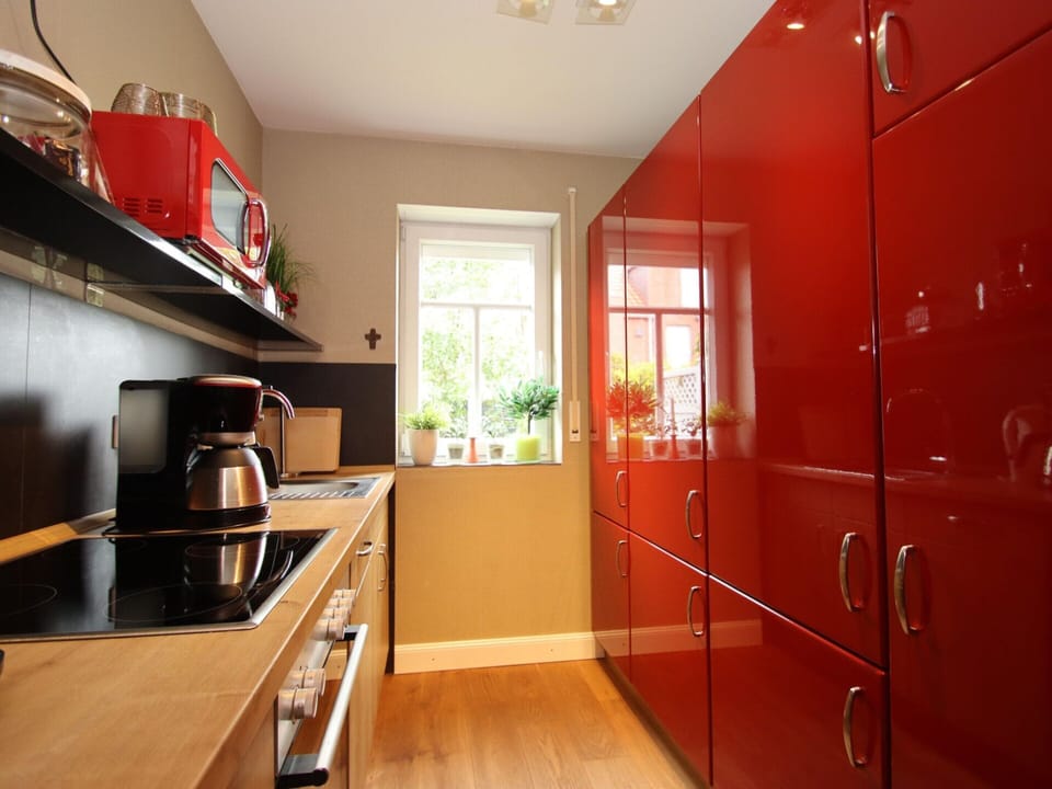 Apartment | Private kitchen | Electric kettle, toaster, highchair