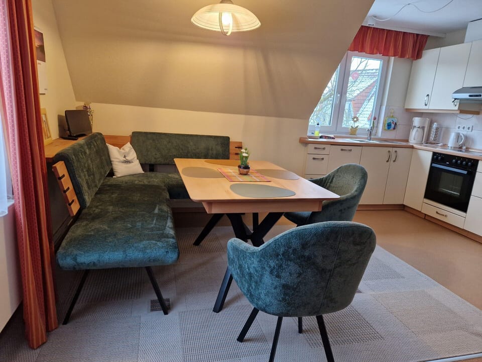 Apartment | Private kitchen | Electric kettle, toaster, highchair