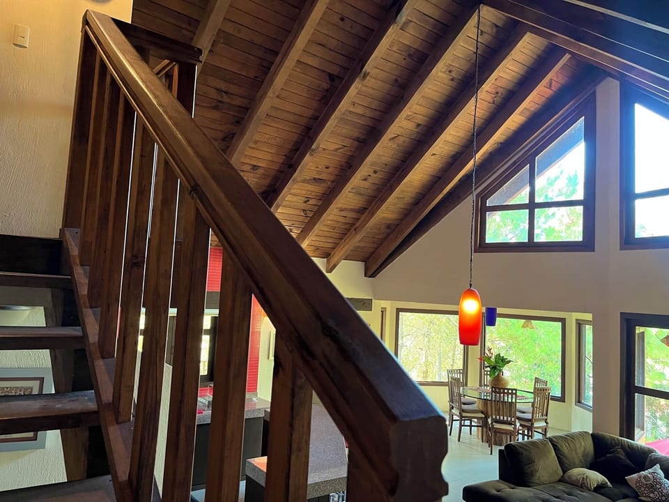 Family Cabin, Mountain View | Living area | 40-inch flat-screen TV with cable channels, fireplace