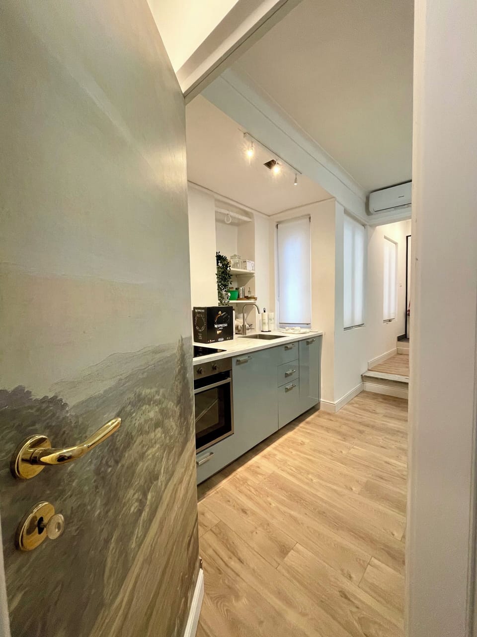 Apartment | Private kitchen | Espresso maker, electric kettle, dining tables