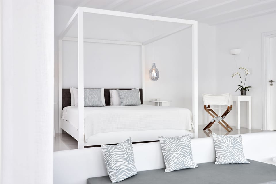 Suite, Sea View (Notos) | In-room safe, desk, blackout drapes, soundproofing
