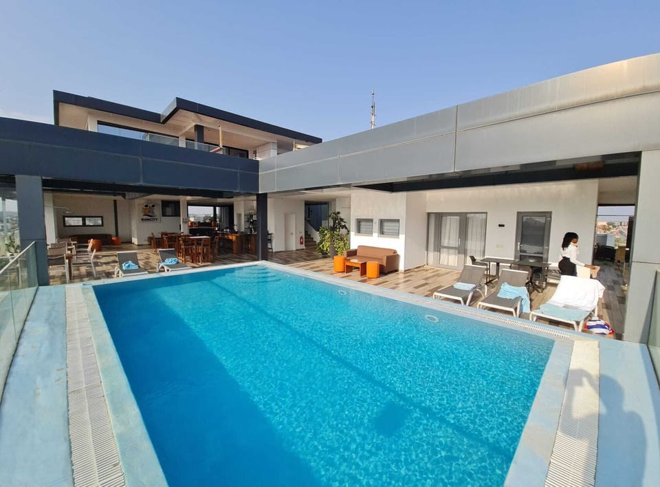 Rooftop pool