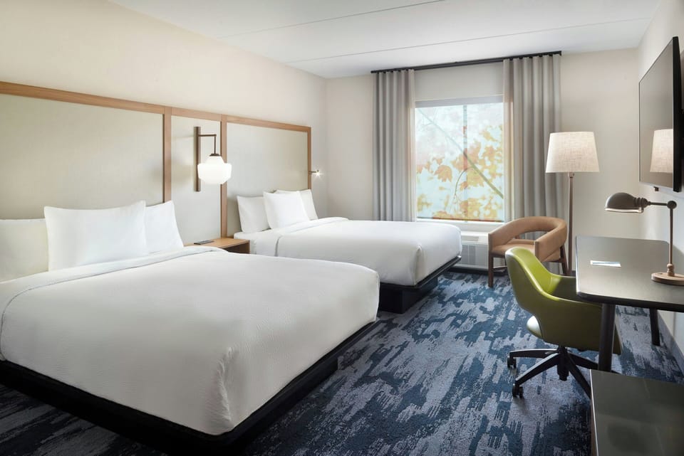 Room, 2 Queen Beds | Blackout drapes, free WiFi, bed sheets
