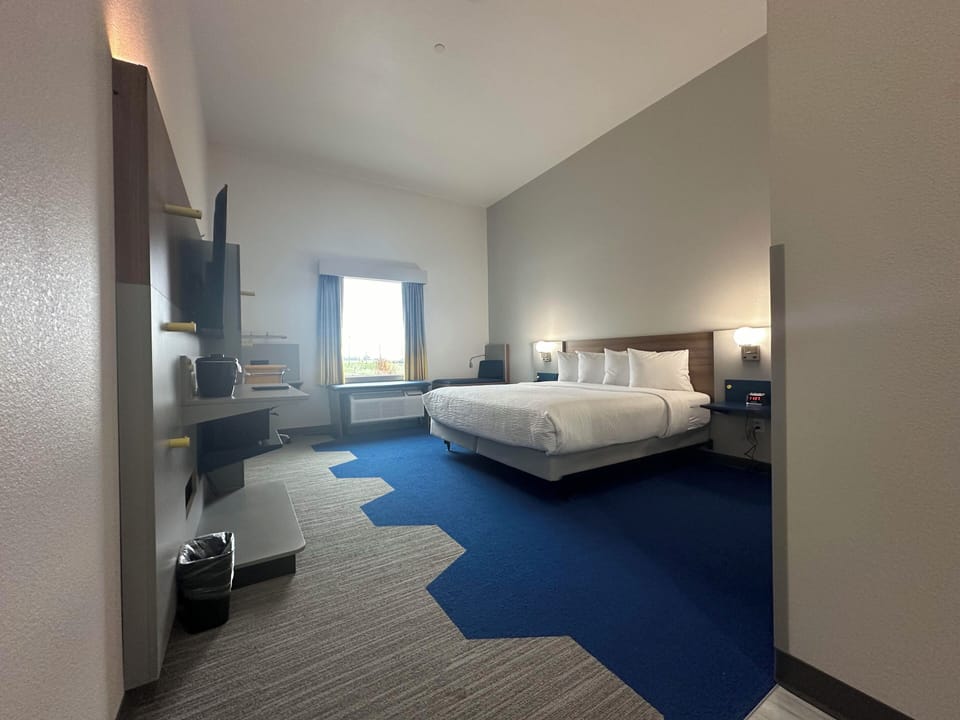 Individually decorated, individually furnished, desk, laptop workspace