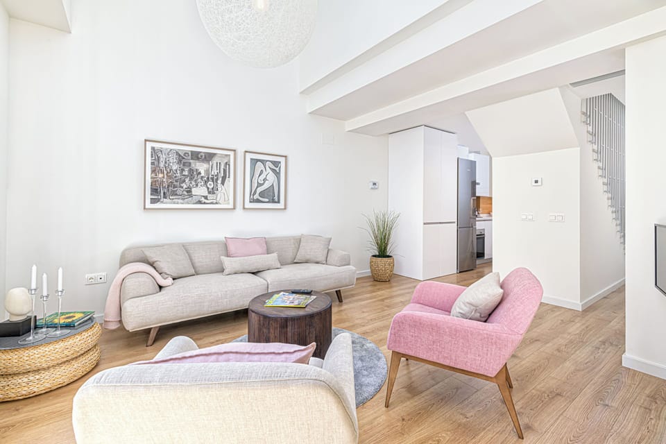 Superior Apartment, 2 Bedrooms, City View | Living area | 50-inch TV with cable channels