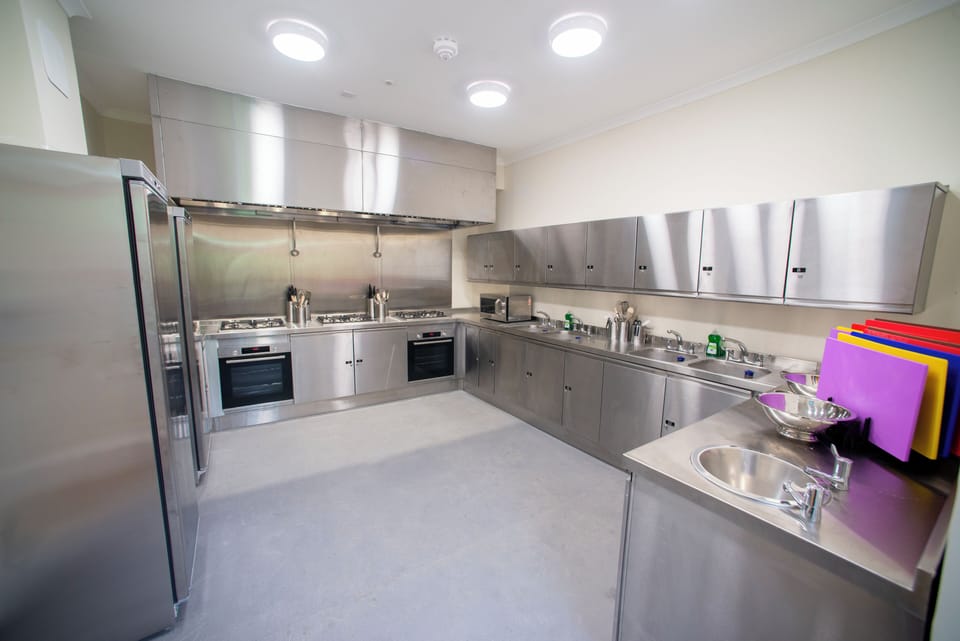 Shared fridge, microwave