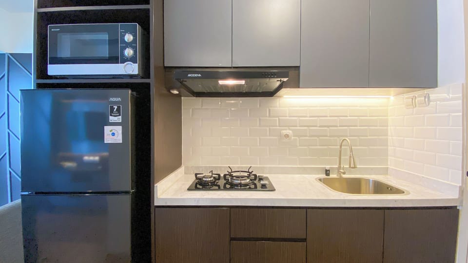 Studio | Private kitchen | Fridge, microwave, stovetop, rice cooker