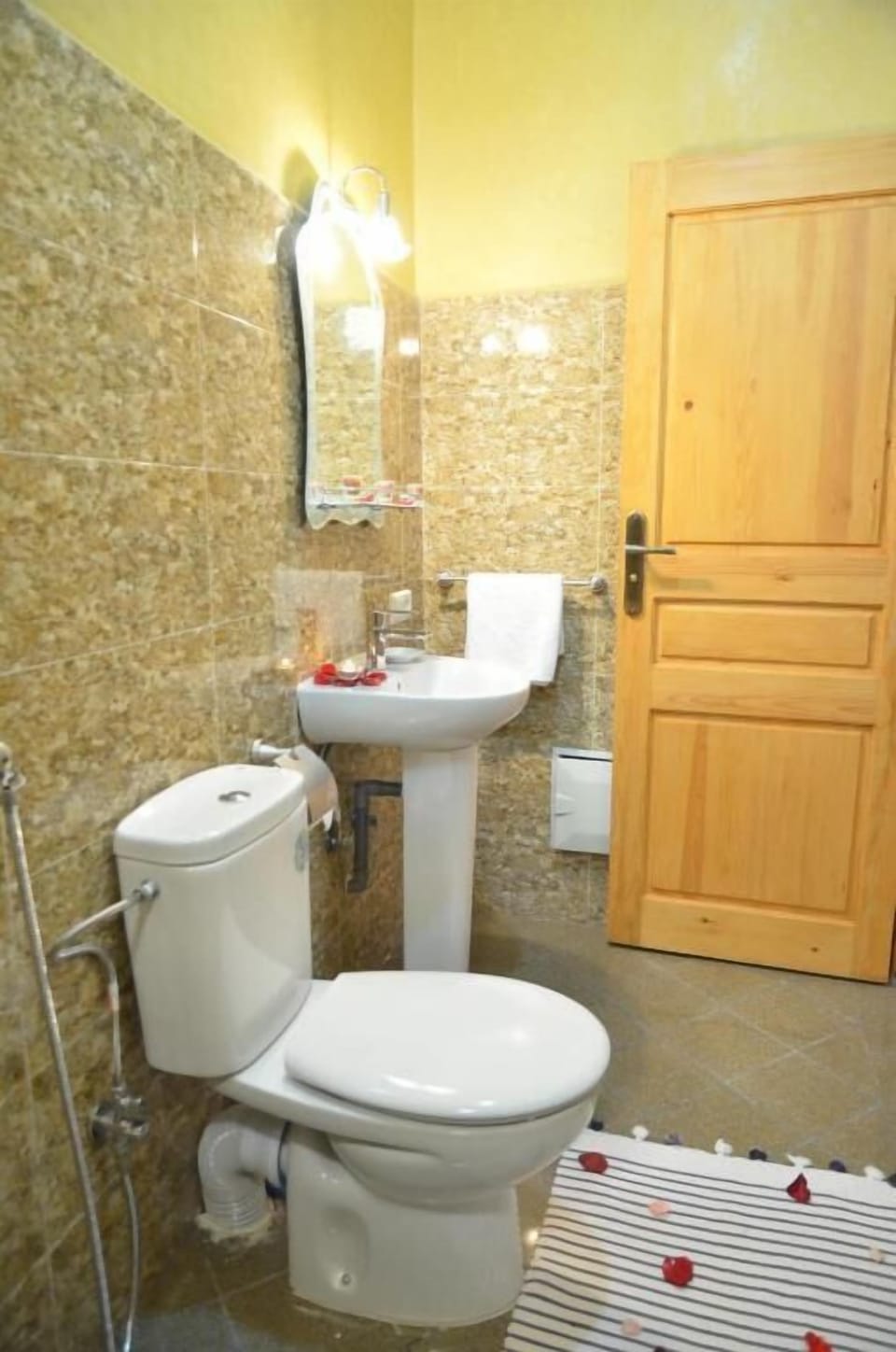 Bidet, soap, shampoo