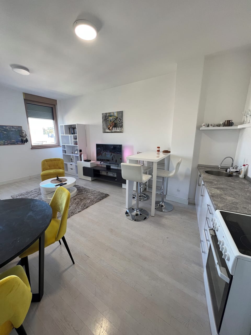 Luxury Apartment, City View | Private kitchen | Espresso maker, electric kettle