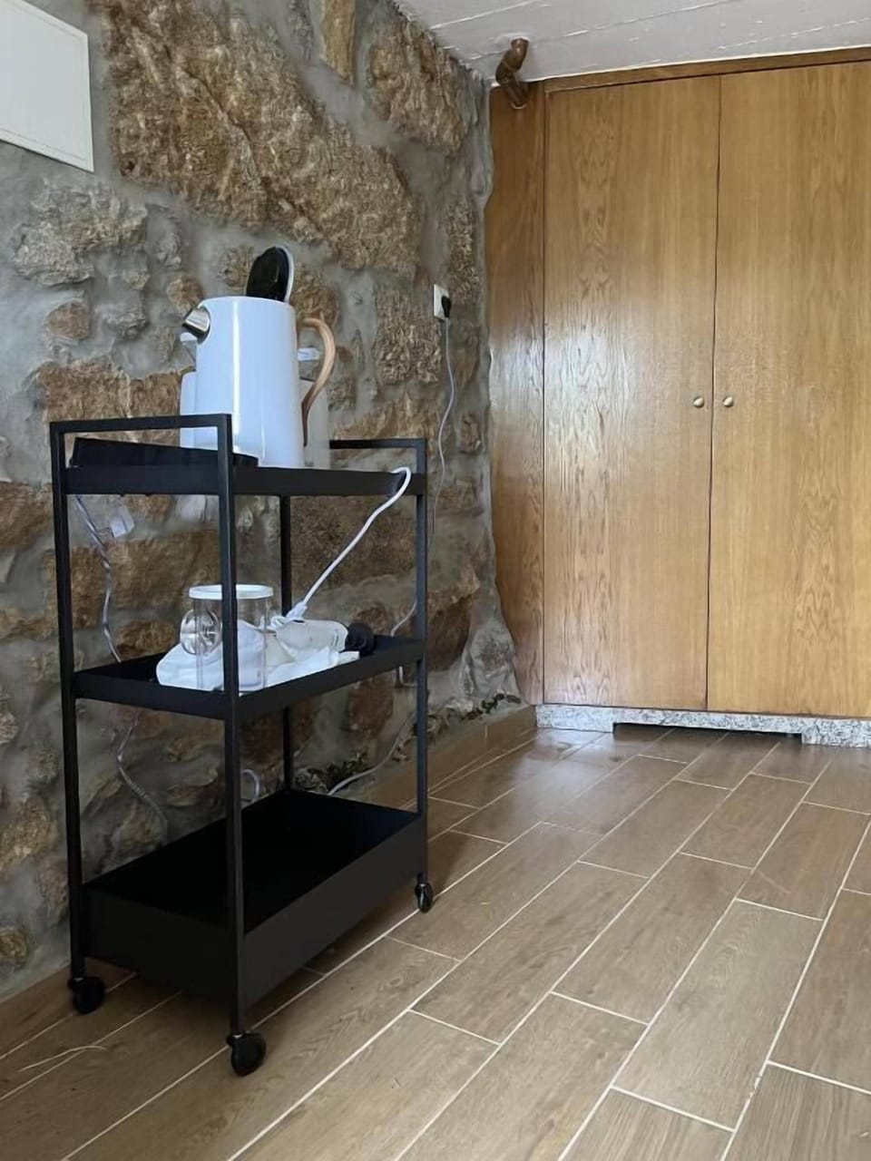 Mini-fridge, microwave, toaster, highchair