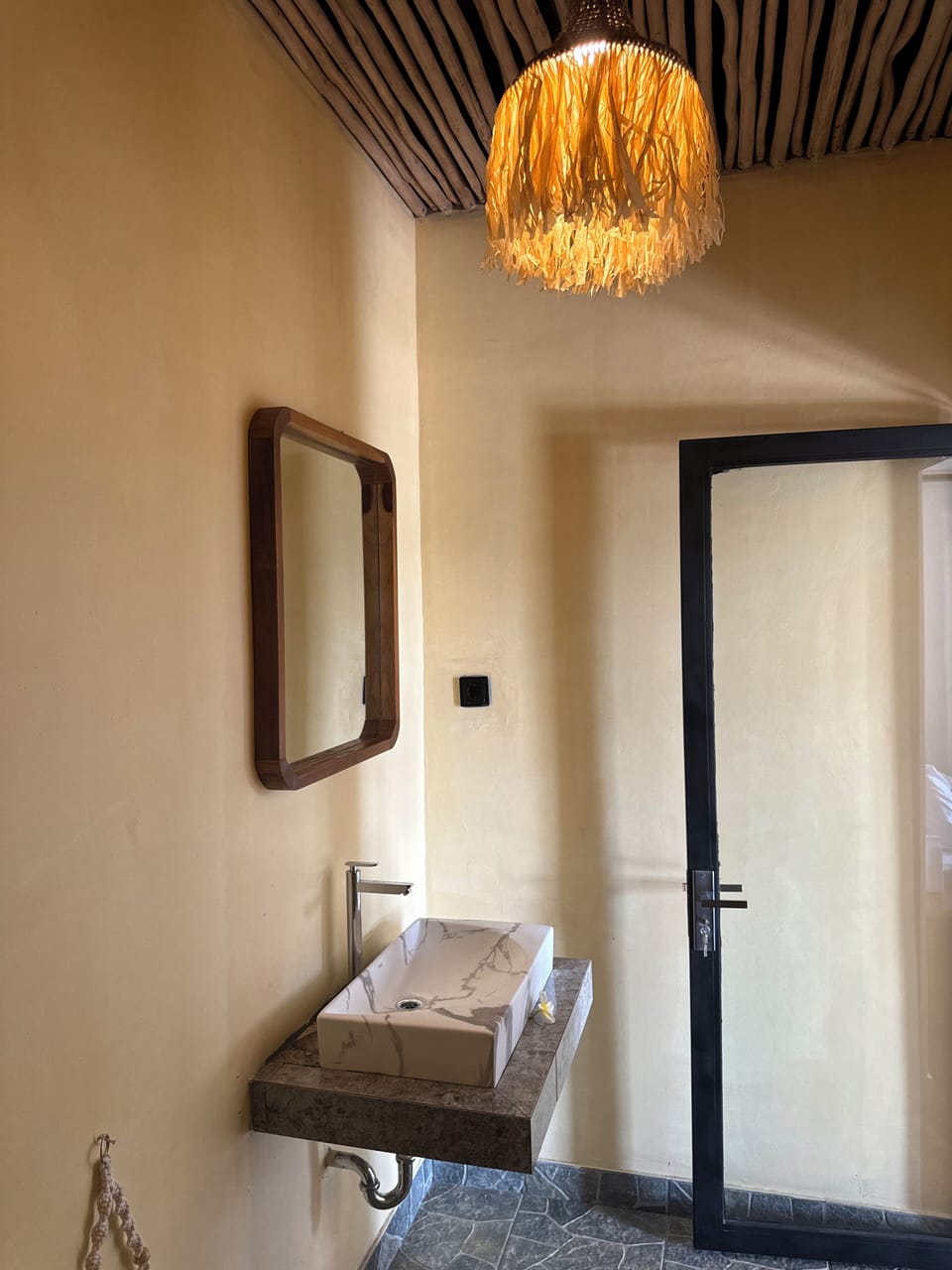 Deluxe Double Room, Pool View | Bathroom | Shower, towels, soap, toilet paper