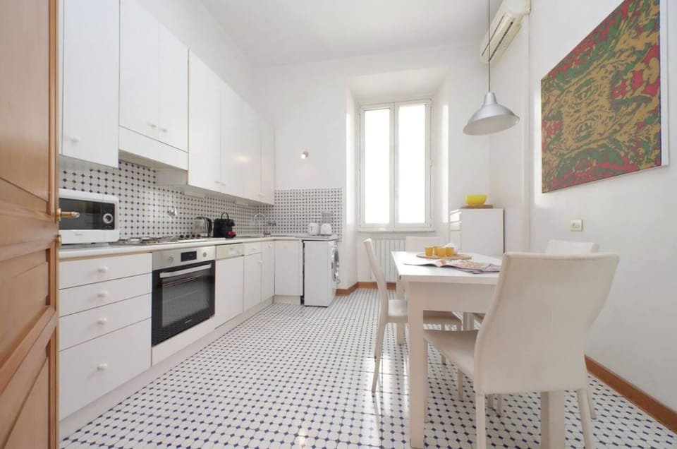 Apartment | Private kitchen | Full-size fridge, microwave, oven, stovetop