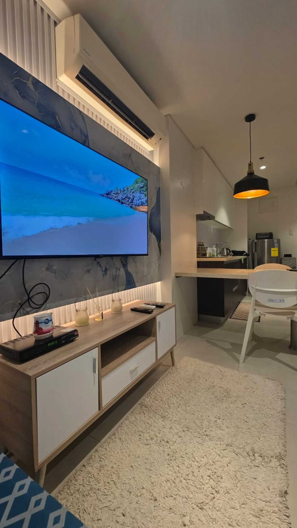 Standard Studio, 1 Double Bed with Sofa bed, Kitchen, Partial Ocean View | Television