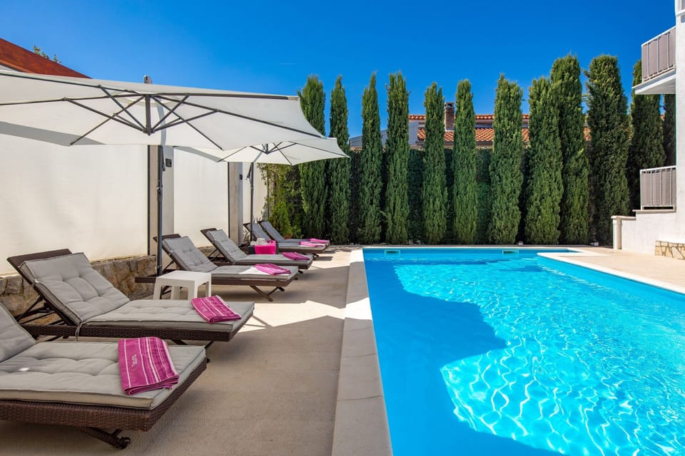 Family House, 2 Bedrooms, 2 Bathrooms, Mountainside (House Rose With Private Pool And) | Pool | Outdoor pool