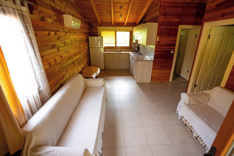 Classic Cabin, 2 Bedrooms, Terrace, Garden View | Living area | Stereo