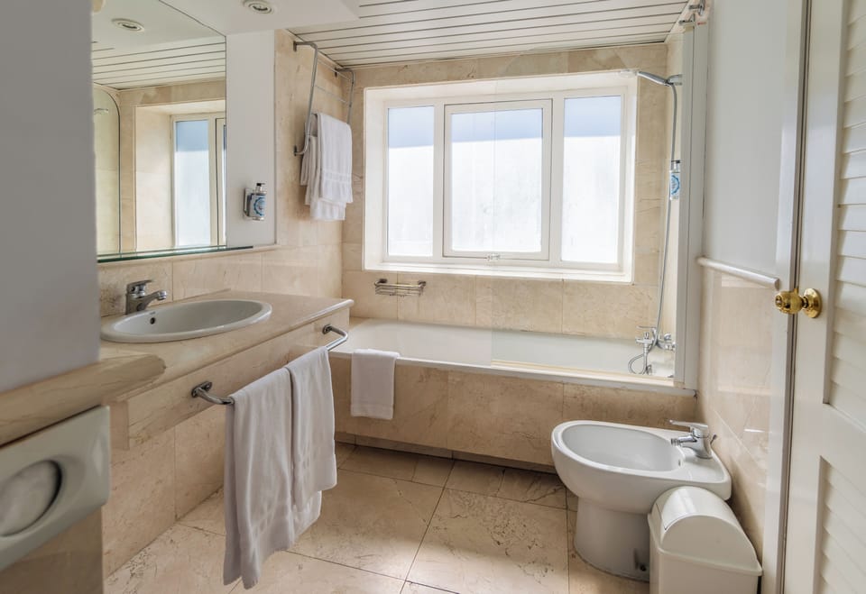 Economy Twin Room, Lake View | Bathroom | Hair dryer, bidet, towels, soap