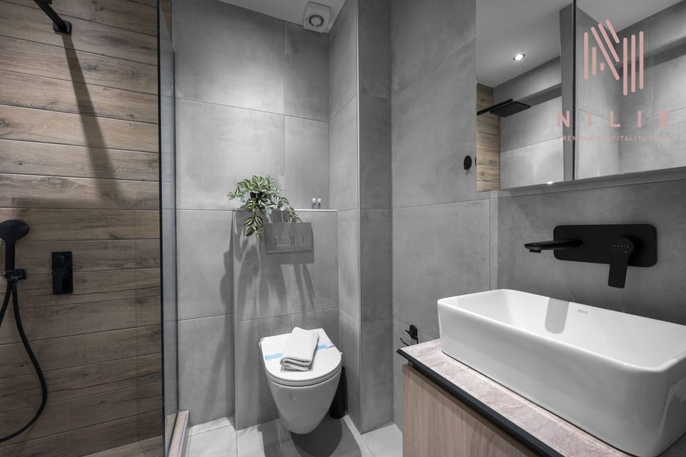 Family Apartment, Balcony, City View | Bathroom