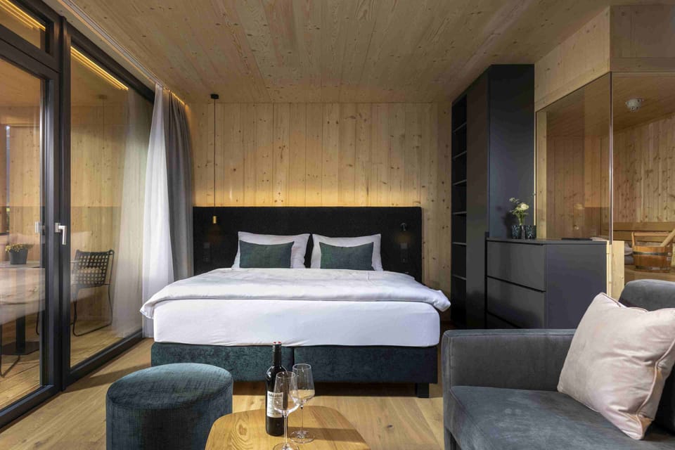 Suite, Sauna, Balcony, Mountain View | In-room safe, free WiFi, bed sheets