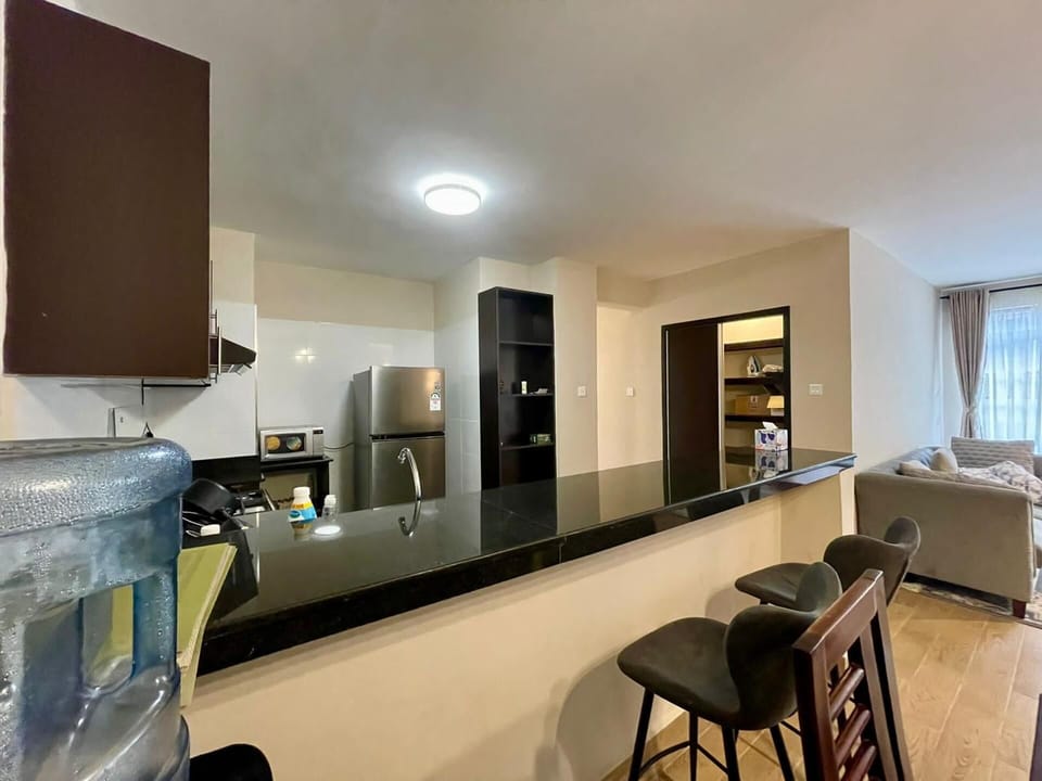 Apartment | Private kitchen | Fridge, microwave, oven, stovetop