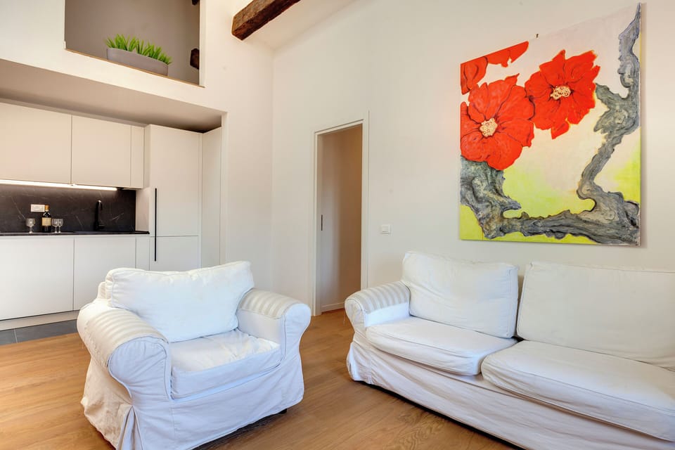 Apartment | Living area | 40-inch flat-screen TV with digital channels