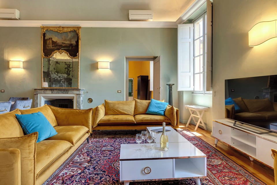 Apartment | Living area | 24-inch flat-screen TV with digital channels