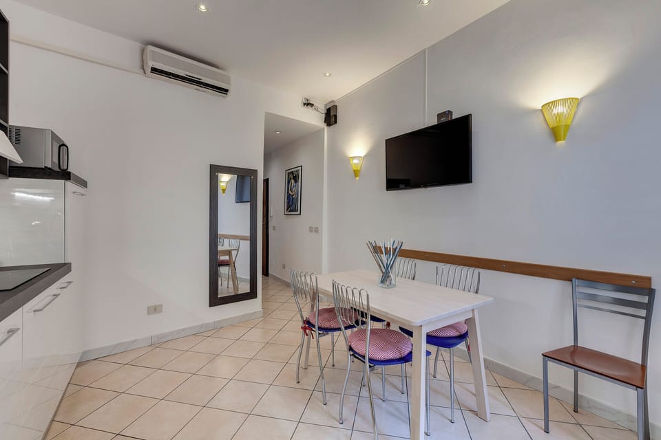 Apartment | Living area | 24-inch flat-screen TV with digital channels