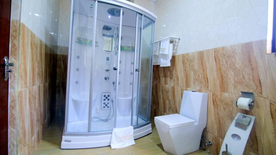 Comfort Room, Balcony, City View | Bathroom | Free toiletries, hair dryer, towels, soap