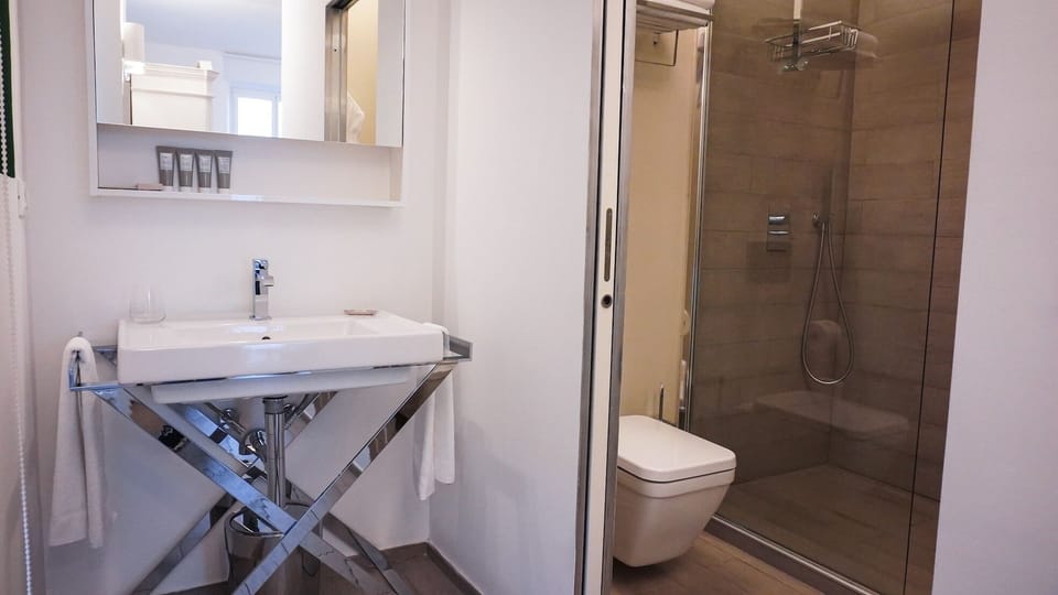 Junior Double Room, Balcony, Sea View | Minibar, in-room safe, blackout drapes, free WiFi