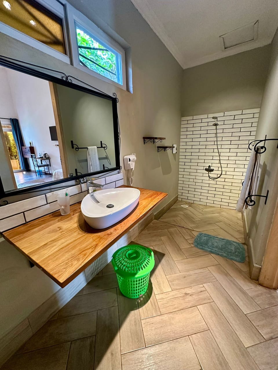 Family Quadruple Room, Multiple Beds, Mountain View | Bathroom | Shower, hair dryer, towels, soap