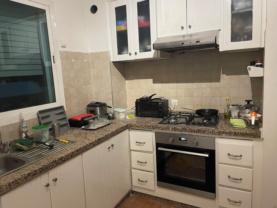 Family Apartment, City View | Private kitchen | Microwave, oven, stovetop, electric kettle