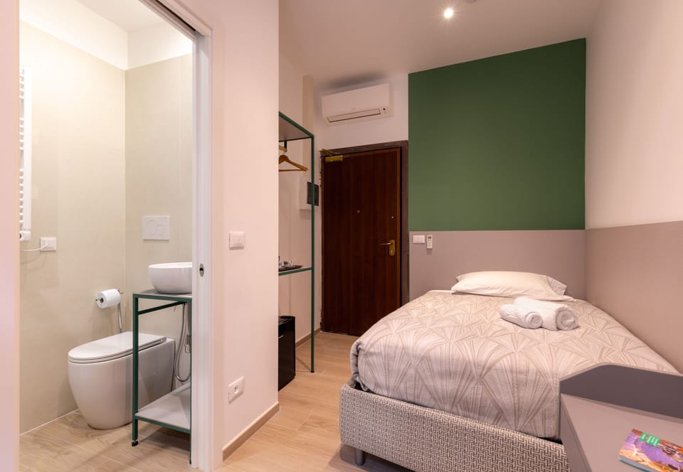 Comfort Single Room, Private Bathroom | Frette Italian sheets, premium bedding, down comforters