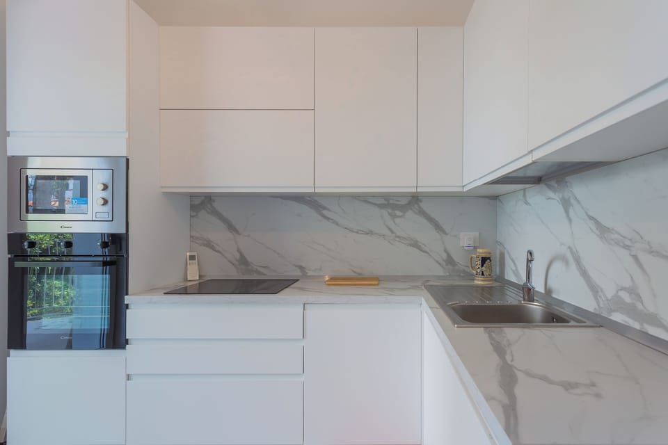 Apartment | Private kitchen | Shared fridge, microwave, freezer