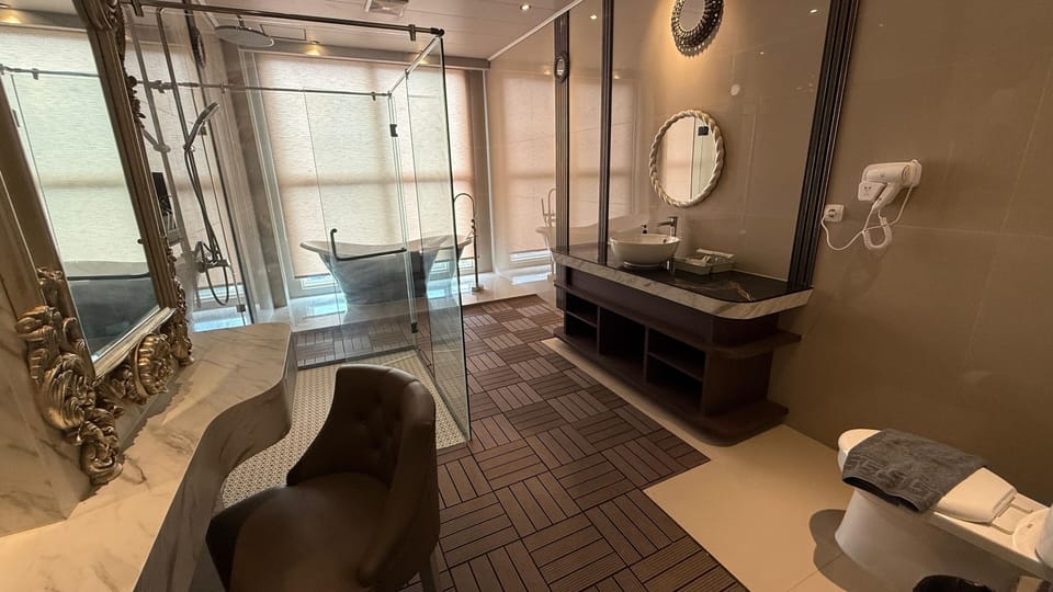 AIRPLANE THEME | Bathroom | Free toiletries, hair dryer, soap, shampoo