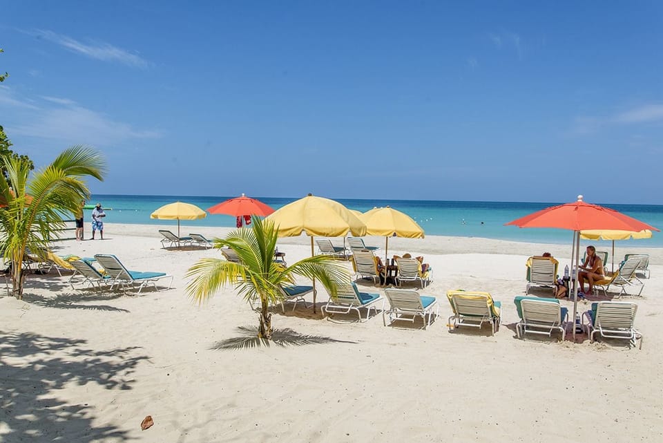 Beach nearby, white sand