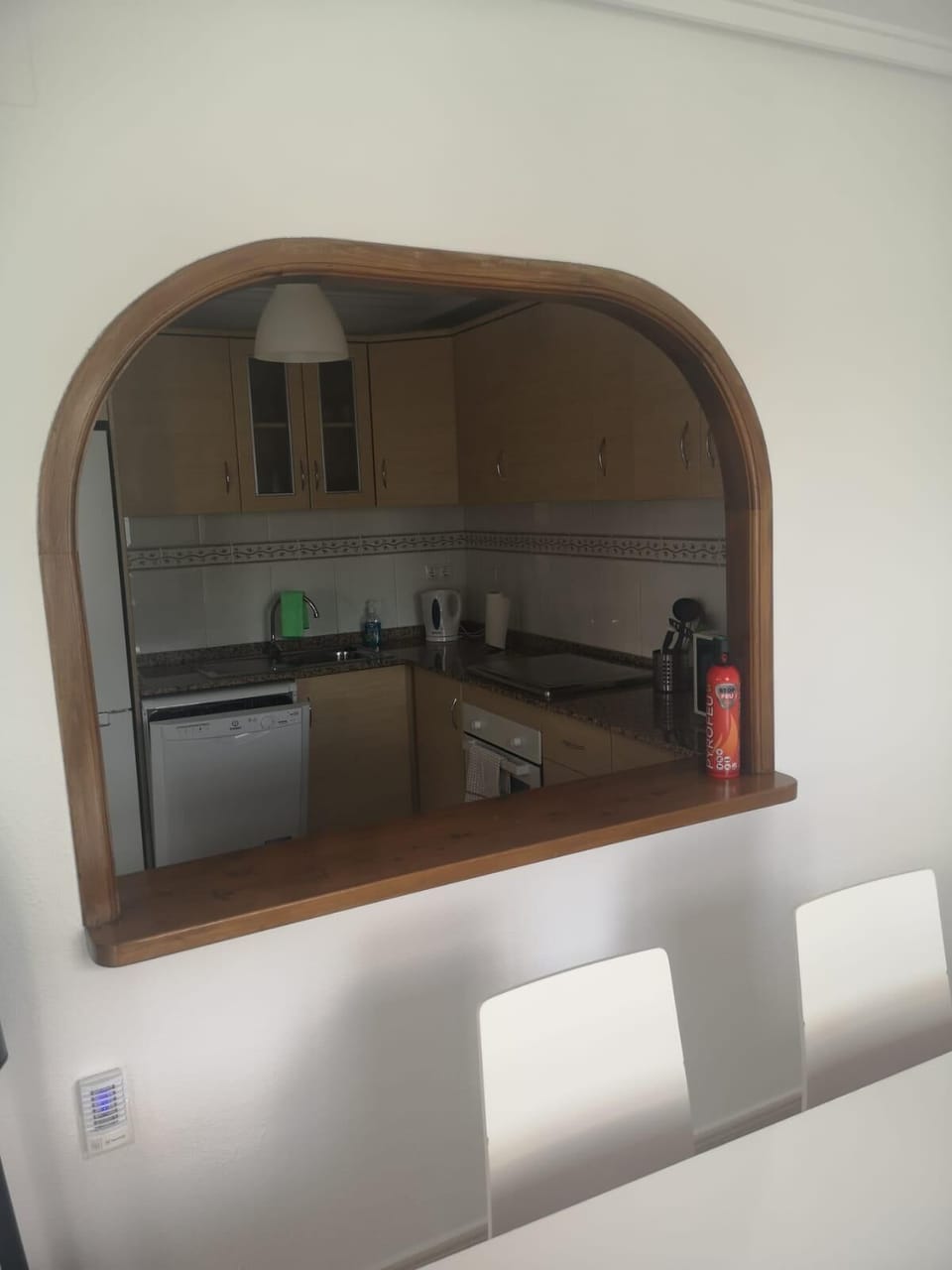 Villa | Private kitchen | Fridge, microwave, oven, stovetop