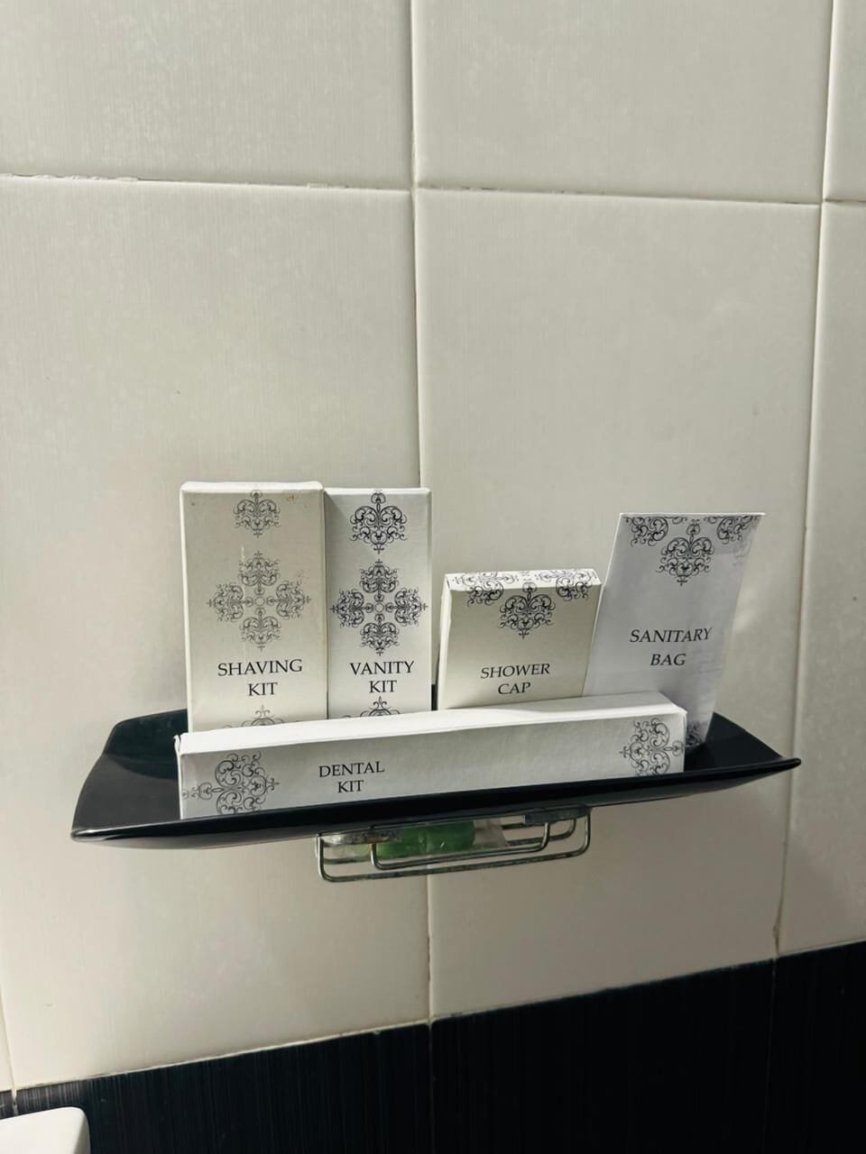 Shower, free toiletries, towels, soap