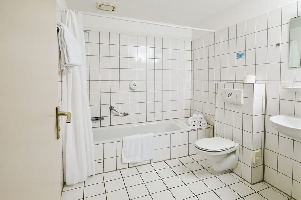 Free toiletries, hair dryer, towels, soap