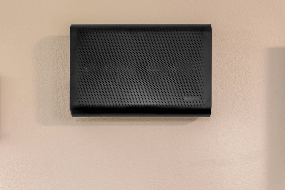 Desk, blackout drapes, soundproofing, iron/ironing board