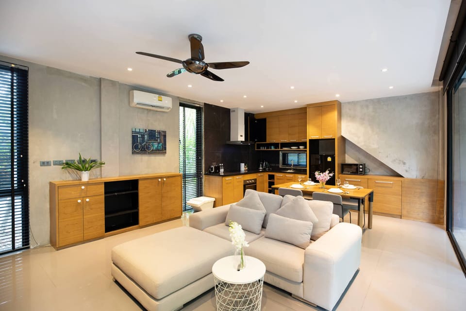 Design Villa, 1 Bedroom, Garden View | Living area | Flat-screen TV