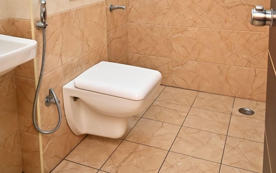 Deluxe Double Room, Balcony, City View | Bathroom | Shower, free toiletries, towels, soap