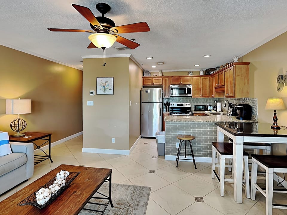 Condo, Multiple Beds, Balcony (Grand Caribbean#309  - No Pets) | Private kitchen | Fridge, microwave, oven, stovetop