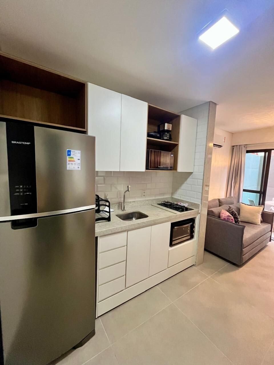 Apartment | Private kitchen | Stovetop, blender, paper towels