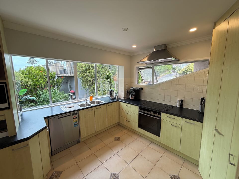 Deluxe Apartment, Non Smoking, Park View | Private kitchen | Full-size fridge, microwave, oven, stovetop